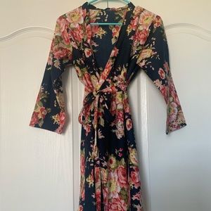 Floral robe